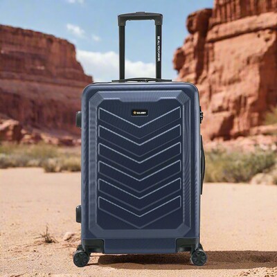 US Army FOX 24" Hardside Suitcase, 4-Wheeled Spinner, TSA Checkpoint Friendly, Navy Blue (USLFOX00M-BLU)