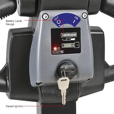 Global Industrial Self-Propelled Electric Pallet Jack, 3300 lb. Capacity, 27"W x 45"L Forks (988993)