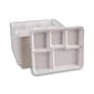 Boardwalk Bagasse Molded Fiber Dinnerware, 5-Compartments,  8" x 12", White, 500/Carton (BWKTRAYWF128)