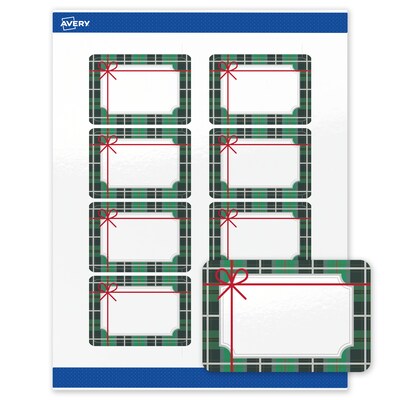 Avery Rectangle Multipurpose Labels, 2 x 3, White, 80/Pack (19479370408)