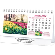 Custom Garden Splendor Desk Calendar