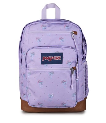 JanSport Cool Student Pastel Petals Laptop Backpack, Large, Lilac (JS0A2SDDA1Y)