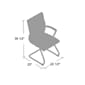 Boss CaressoftPlus Vinyl Guest Chair, Gray (B9479-GY)