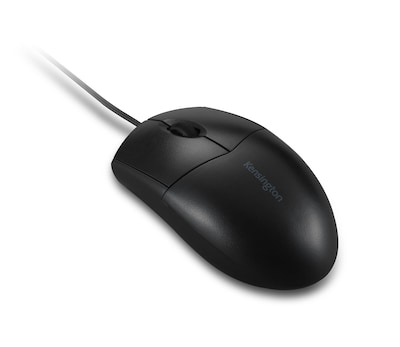 Kensington Pro Fit Wired Washable Ambidextrous Mouse, Black (K70315WW)