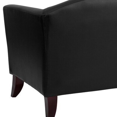 Flash Furniture Hercules Wood/Veneer Accent Chair, Black (1111BK)