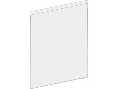 Azar Sign Holder, 17 x 22, Wall Mounted, Clear Acrylic, 2/Pack (162728-2PK)