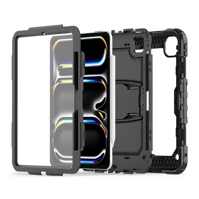 SaharaCase Raider Heavy Duty Defense Case for iPad Pro 11" (M4 2024/M5 2025), Scorpion Black (TB00399)