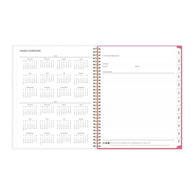 2026 Blue Sky Amalia 8.5" x 11"  Weekly & Monthly Planner, Plastic Cover, Multicolored (148767-26)