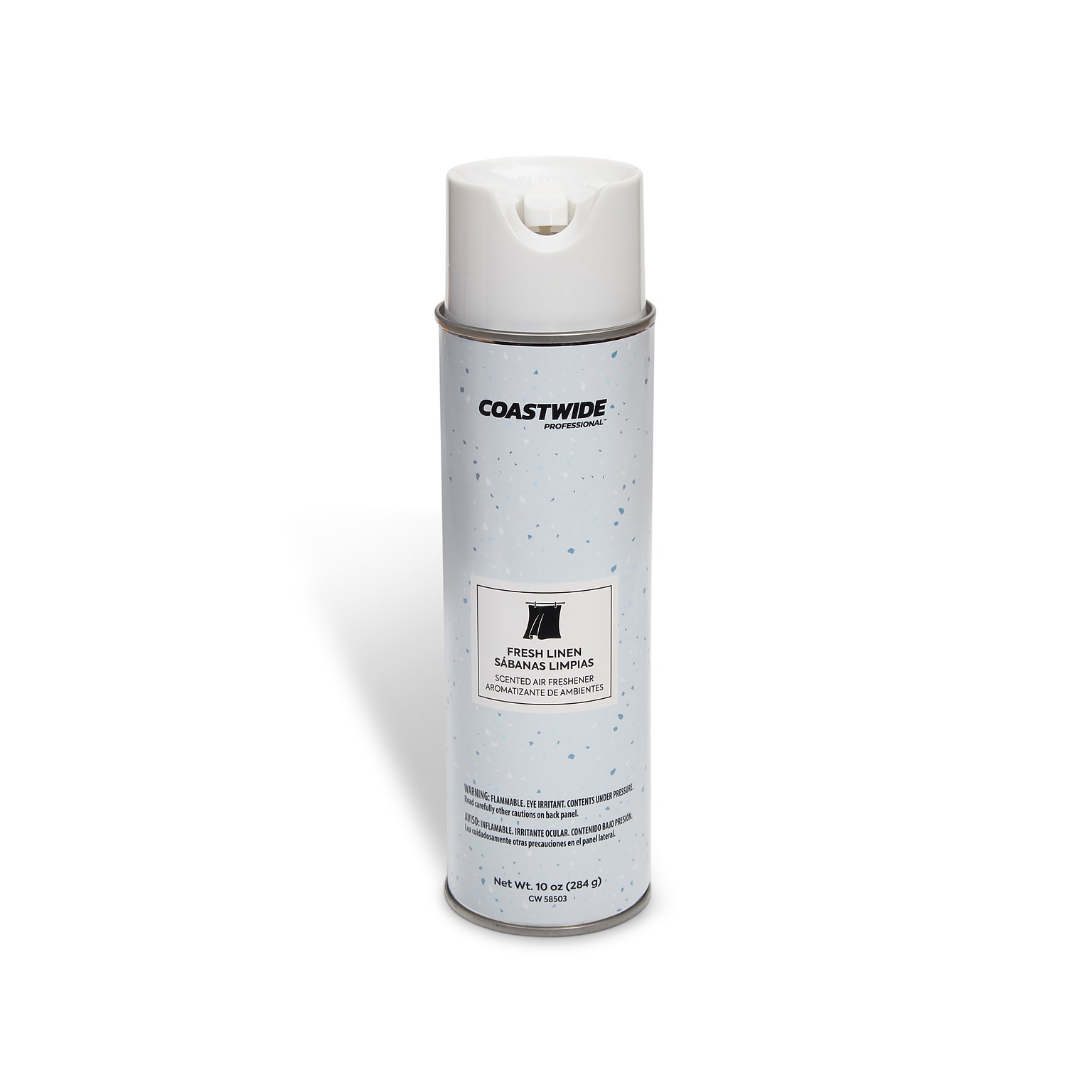 Coastwide Professional Air Freshener Aerosol, Fresh Linen, 10 Oz., 6/Carton