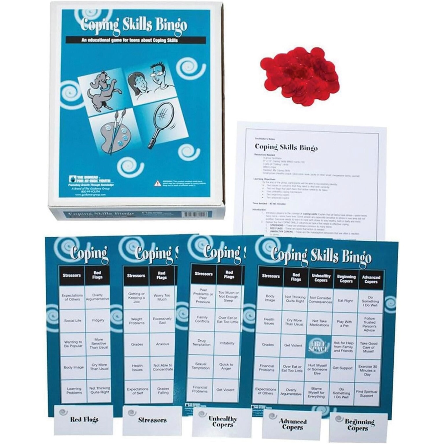 The Guidance Group Coping Skills Bingo Board Game (LR4613)