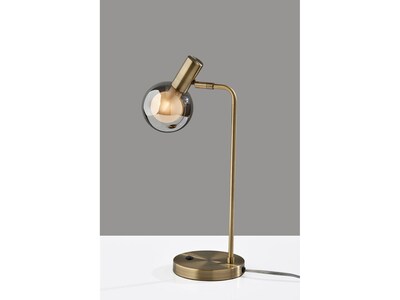 Adesso Starling LED Desk Lamp, 17.5", Antique Brass (3933-21)