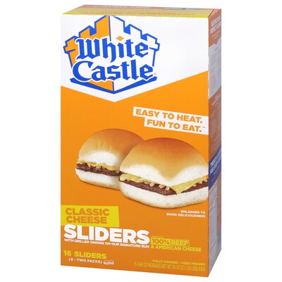 White Castle Individually Wrapped Original Cheeseburger Slider, 29.28 oz, 16/Pack (220-02462)