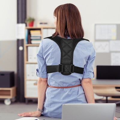 Extreme Fit Nylon Posture Corrector Back Support, Large (EF-GROPC-L)