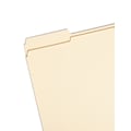 Smead 100% File Folder, Reinforced 1/3-Cut Tab, Letter Size, Manila, 100/Box (10347)