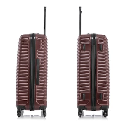 DUKAP Adly 28" Hardside Suitcase, 4-Wheeled Spinner, TSA Checkpoint Friendly, Wine (DKADL00L-WIN)