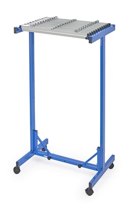 AdirOffice Metal Mobile File Cart with Swivel Wheels, Blue (615-BLU-PKG)
