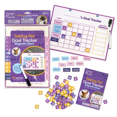 Hunger For Words Talking Pet Goal Tracker, Multicolored, 6 Pieces (LER9357)