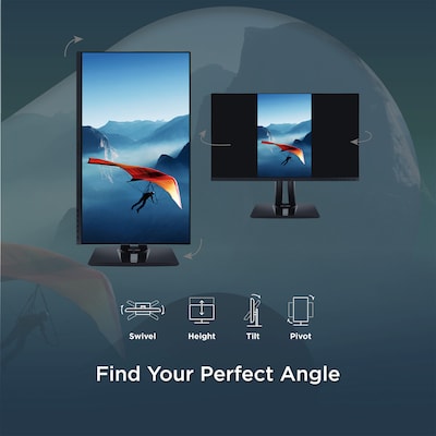 ViewSonic ColorPro 27" QHD 120Hz LCD Monitor, Built-In Speaker, Height Adjustable, Universal Docking Station, Black (VP2756A-2K)