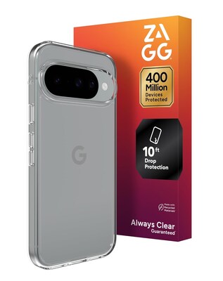 ZAGG Crystal Palace Lite Phone Case for Pixel 10/10 Pro, Shock Absorbing, Clear (702318420)