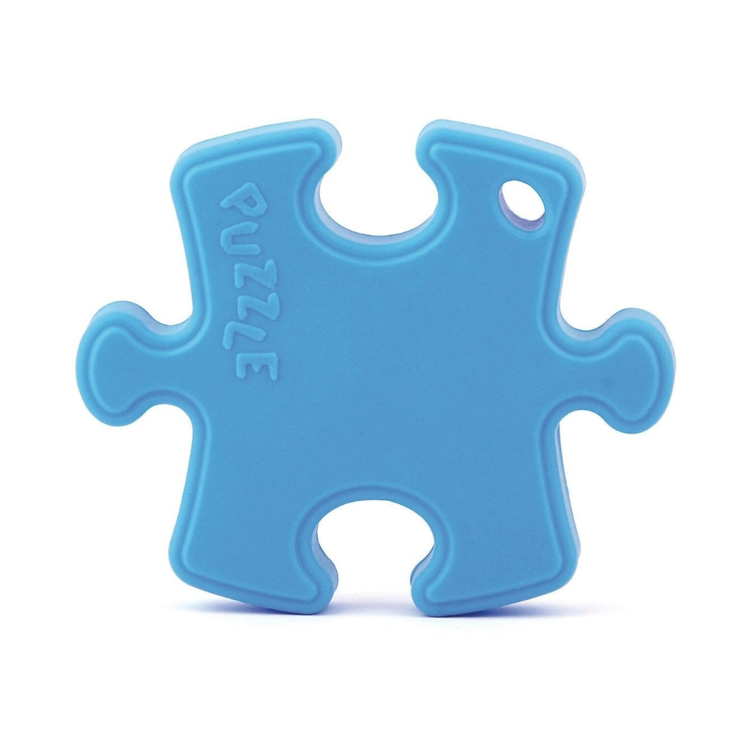 The Pencil Grip Chewable Puzzle Piece Necklace, Blue (20230)