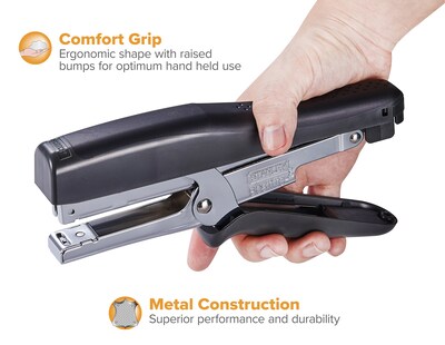 Bostitch B8 Xtreme Heavy Duty Reduced-Effort Handheld Stapling Pliers, 45-Sheet Capacity, Black (BOSB8HDP)
