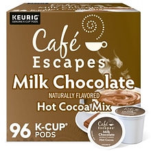 Cafe Escapes Milk Chocolate Hot Cocoa, Keurig® K-Cup® Pods, 96/Carton (68013)