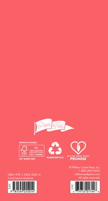 2025-2026 Willow Creek Coral Lemon Duotone 3.5 x 6.5 Academic Year Weekly & Monthly Planner, Multi
