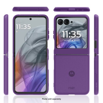 SaharaCase Venture Series Phone Case for Motorola Razr, Shock Absorbing, Purple Orchid (CP00844)