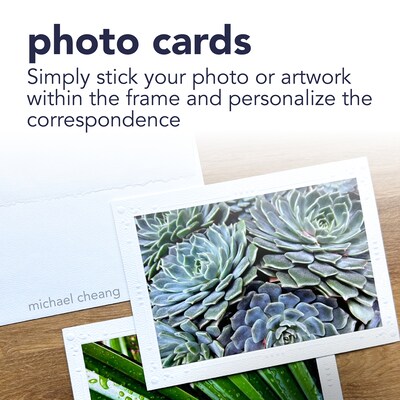 Strathmore Photo Mount Cards & Envelopes, 6.875" x 5", White, 6/Pack, 3 Packs/Bundle (STTP205182-3)