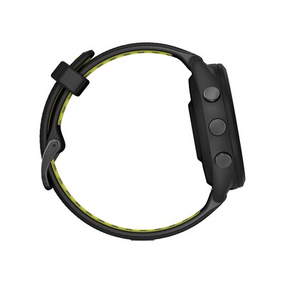 Garmin Forerunner 265S Smartwatch, GPS, 42mm, Black/Amp Yellow Silicone Band (010-02810-03)