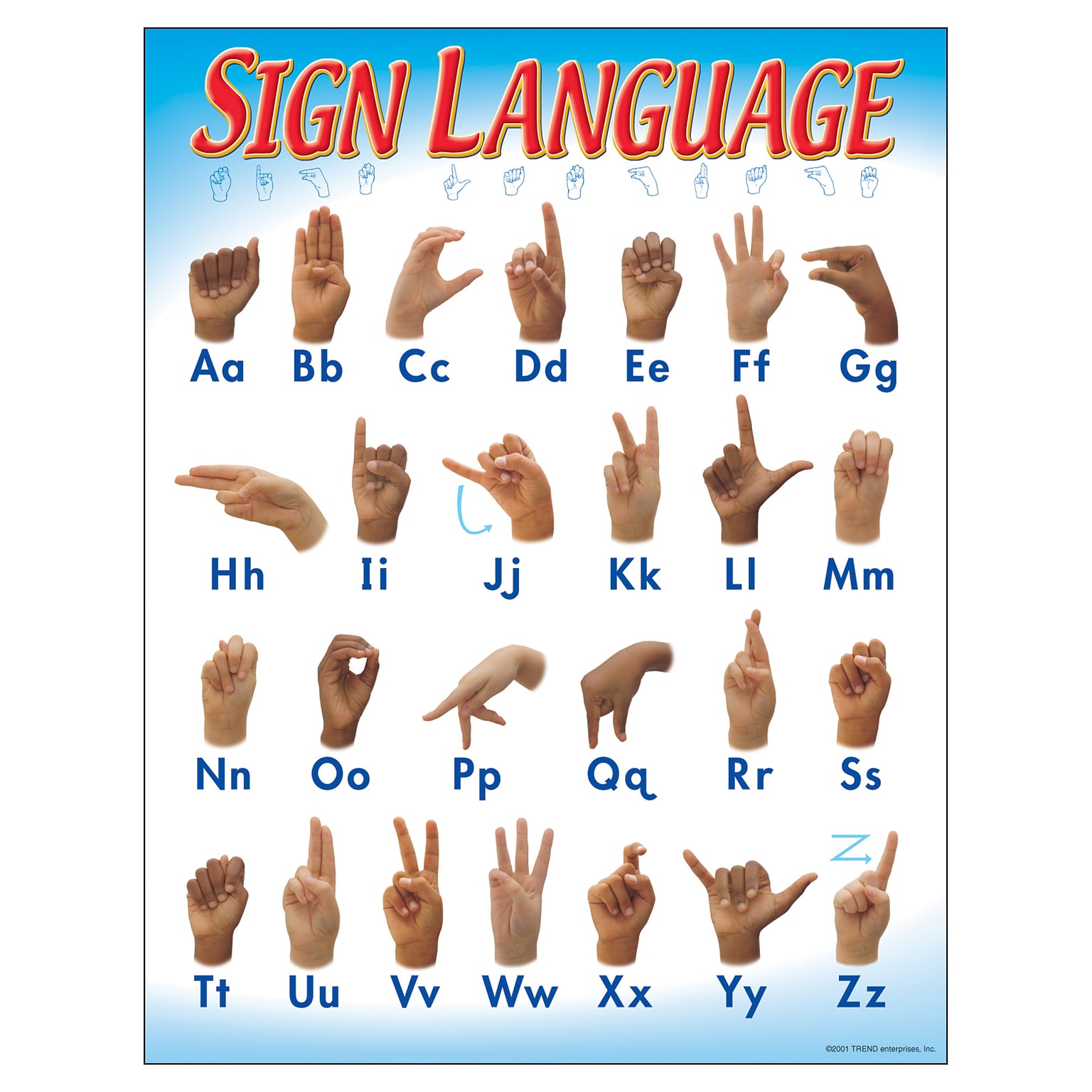 Trend Enterprises® Sign Language Learning Chart