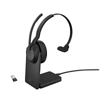 jabra Evolve2 55 Wireless Noise Canceling Bluetooth Phone & Computer Mono Headset, USB-A, MS Certifi