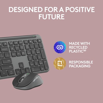Logitech MK955 Wireless Keyboard and Optical Mouse Combo, Black (920-012425)