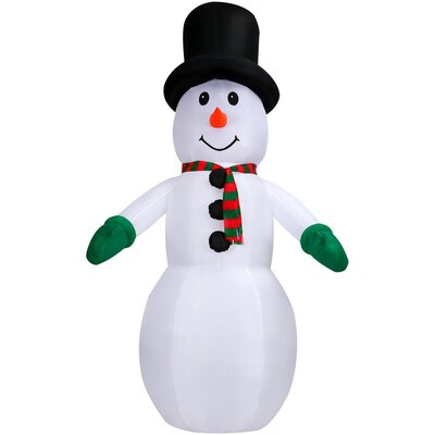 10-Ft. Pre-Lit Inflatable Snowman