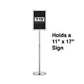 Quill Brand® Sign Holder, 11 x 17, Metallic (28068)