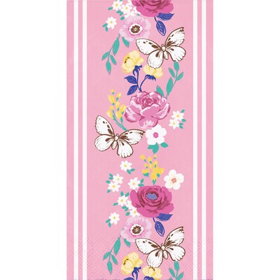 Say Hooray! Sights of Spring Oval Paper Plates and Dinner Napkins Set, 48/Pack (DTC9648E2H)