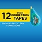 BIC Wite-Out Mini Correction Tape, White, Dozen (WOTM11-WHI)