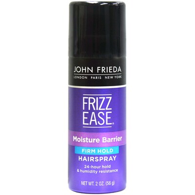 Frizz Ease Aerosol Hairspray by John Frieda, 2 oz Travel Size Bottle, 9 Bottles/Bag, 12 Bags/Carton