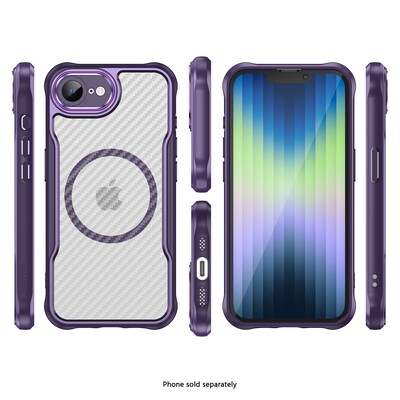 SaharaCase Venture Series MagSafe Phone Case for iPhone 16e, Shock Absorbing, Shadow Purple (CP00824)