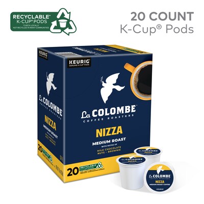 La Colombe Nizza Coffee Keurig® K-Cup® Pods, Medium Roast, 20/Box (5000380612)