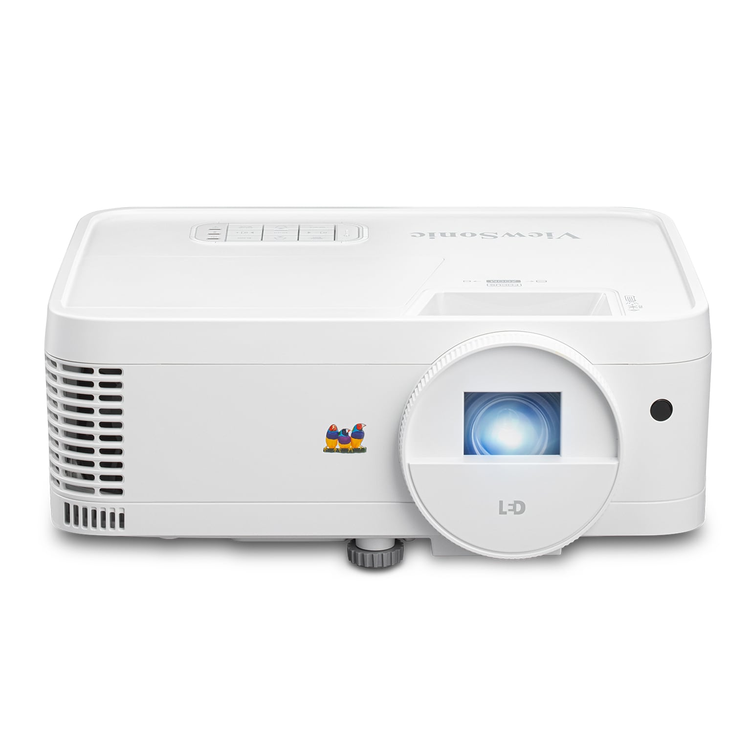 ViewSonic 3000 Lumens WXGA Shorter Throw LED Projector with 125% Rec. 709, White (LS500WH)