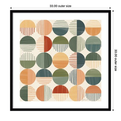 Amanti Art Born to Roam Pattern II by Janelle Penner Wood Framed Wall Art Print, 33" x 33" (A42675547822)