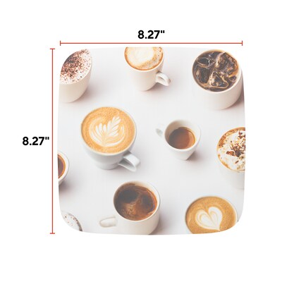 Staples TECH Non-Skid Mouse Pad, COFFEE SHOP (ST63284)
