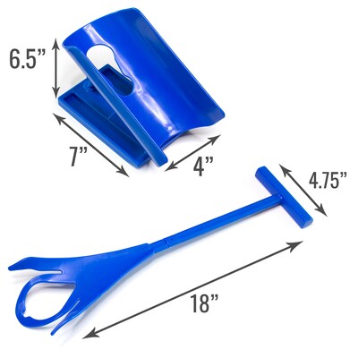 DMI Shoe Horn and Sock Aid Kit, Blue (640-3860-0000)