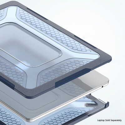 SaharaCase Raider Ultra-Duty Series 13.6" Laptop Case with Stand, Shock Absorbing, Midnight Blue (LT00068)