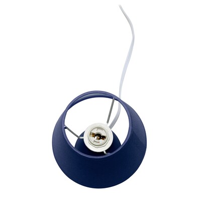 Creekwood Home Nauru 9.45" Traditional Petite Ceramic Oblong Bedside Table Desk Lamp, Blue, 2/Pack (CWT-2005-BL-2PK)