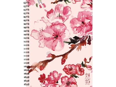 2024-2025 Willow Creek Cherry Blossom 6.5 x 8.5 Academic Weekly & Monthly Planner, Paper Cover, Mu