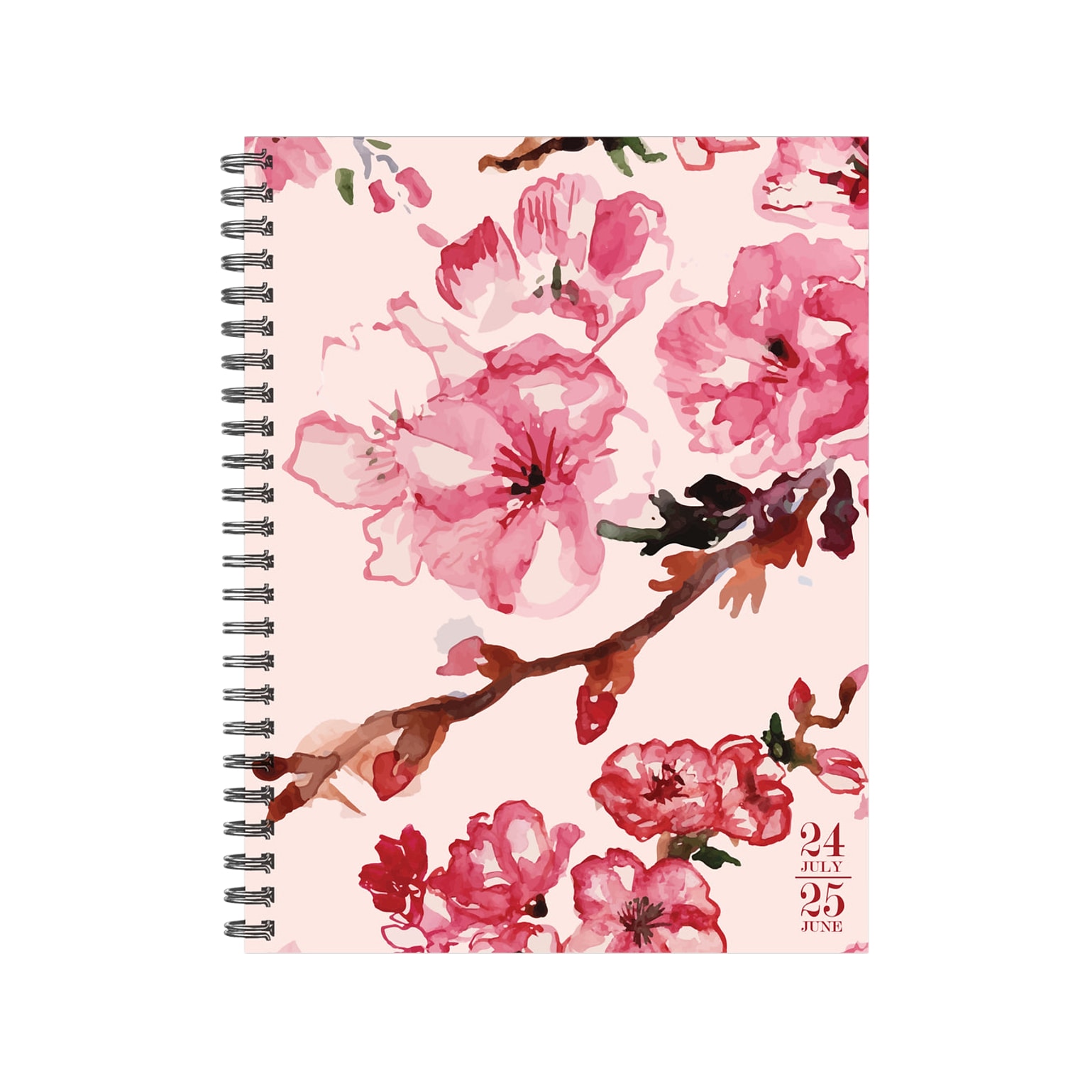 2024-2025 Willow Creek Cherry Blossom 6.5 x 8.5 Academic Weekly & Monthly Planner, Paper Cover, Multicolor (47439)