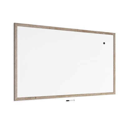 U Brands Magnetic Painted Steel Dry-Erase Whiteboard, MDF Frame, 6' x 4' (4896U00-01)