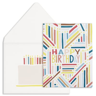 4 1/4" x 5 1/2"  Birthday Assortment Cards, with Envelopes